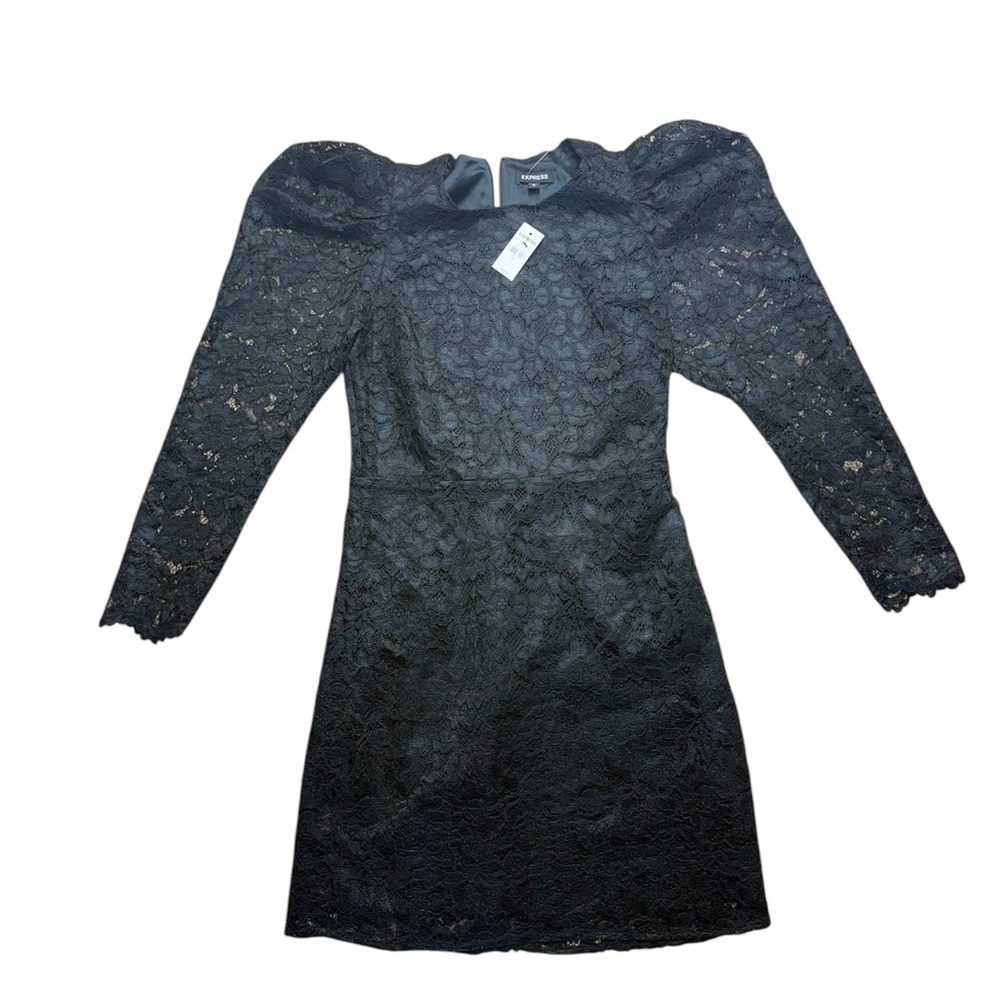 Express Black Lace Dress